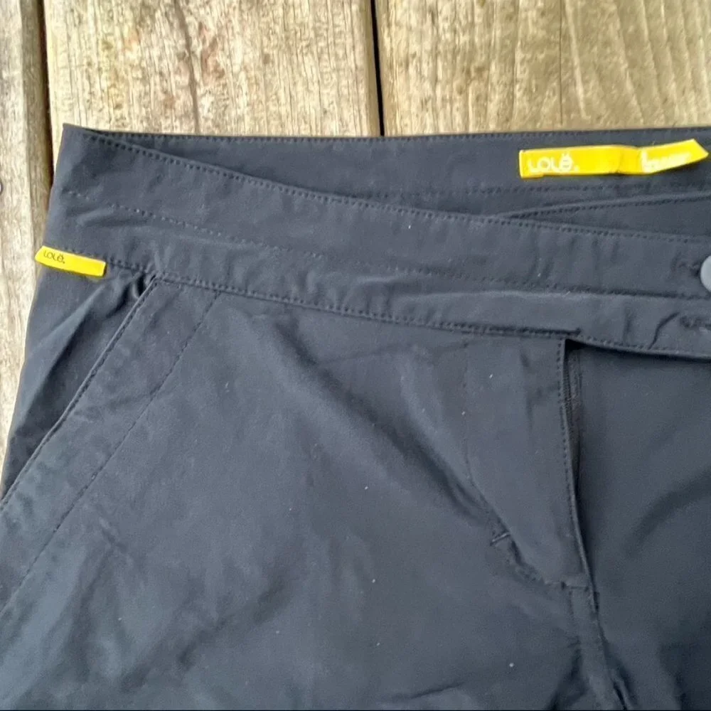 ** Lole Pursuit size 8 Walk Active Black Shorts quick dry